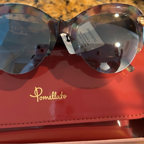 Pomellato PM0018S 005 Cat Eye Sunglasses Havana Multicolor $565 New - Picture 4 of 5
